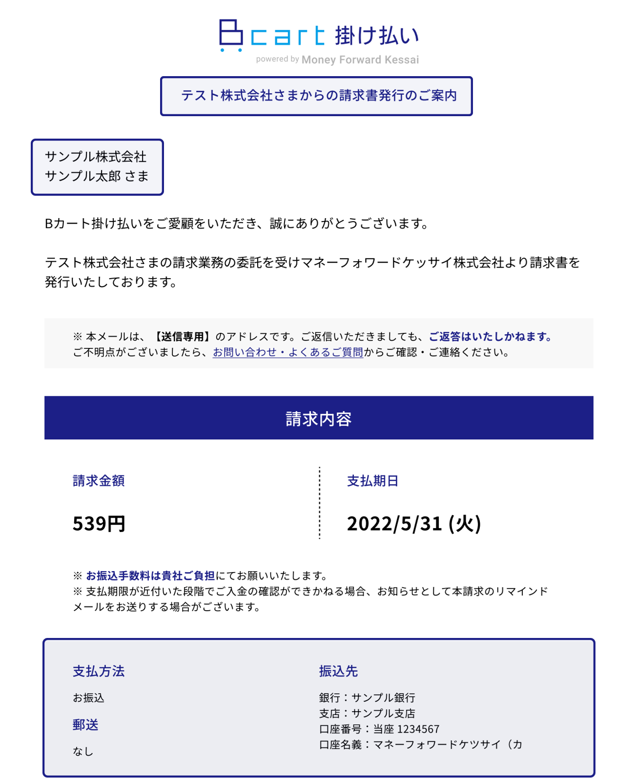 メール送付イメージ