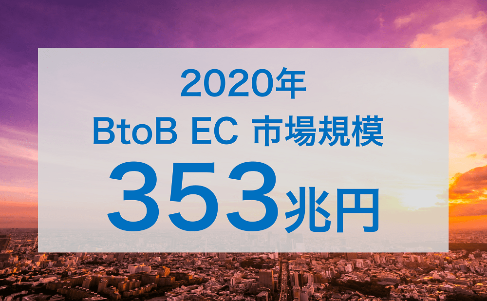 【2020年版】BtoB-EC市場規模｜352.9兆円（前年比2.5％増）EC化率は31.7％（前年比1.2ポイント増）に成長＠経済産業省